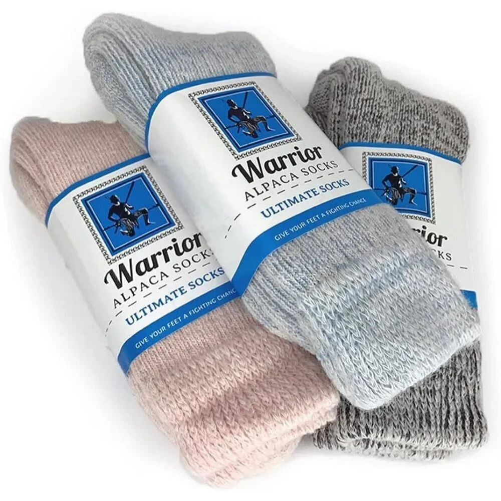 Unisex Black Heather 47 % Alpaca Wool 38%  Toasty Toes  Ultimate Alpaca Socks